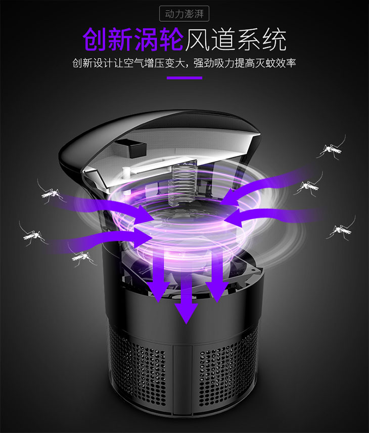 顺迪LED光触媒灭蚊灯1+1