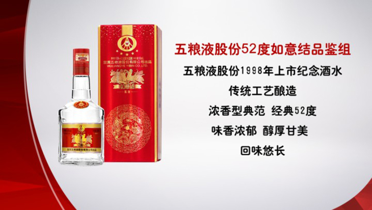 五粮液股份52度如意结品鉴组