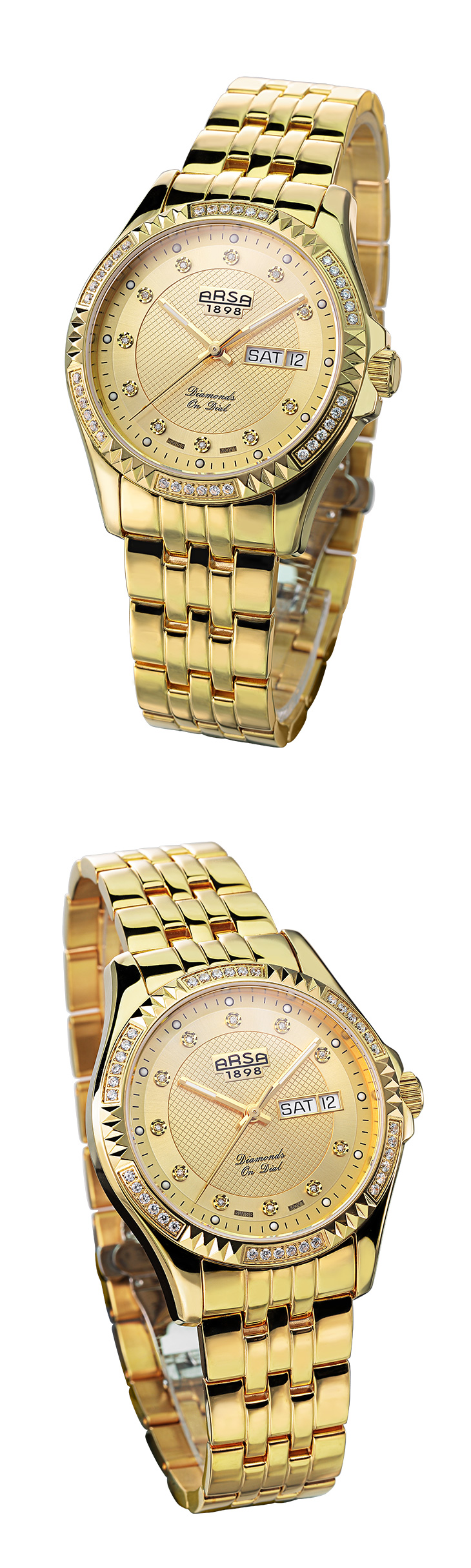 ARSA金色时光原装赛利塔机芯机械腕表